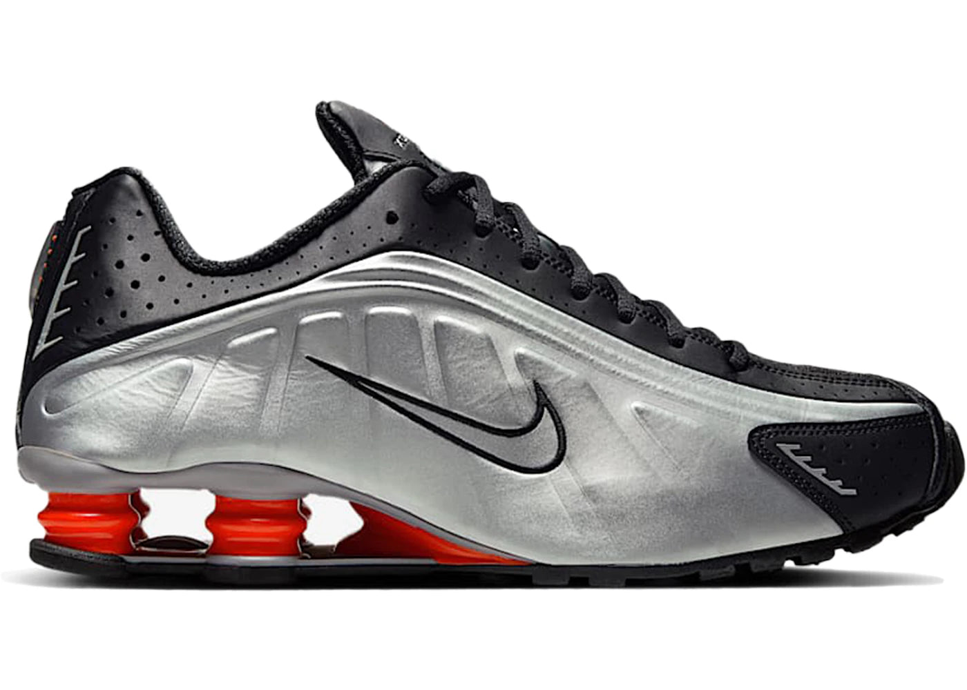 Nike Shox R4 Black Metallic Silver (2025)