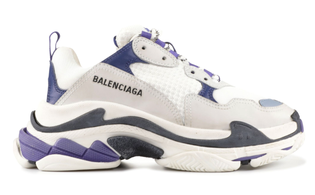 Balenciaga Wmns Triple S Trainer 'White Navy Purple'