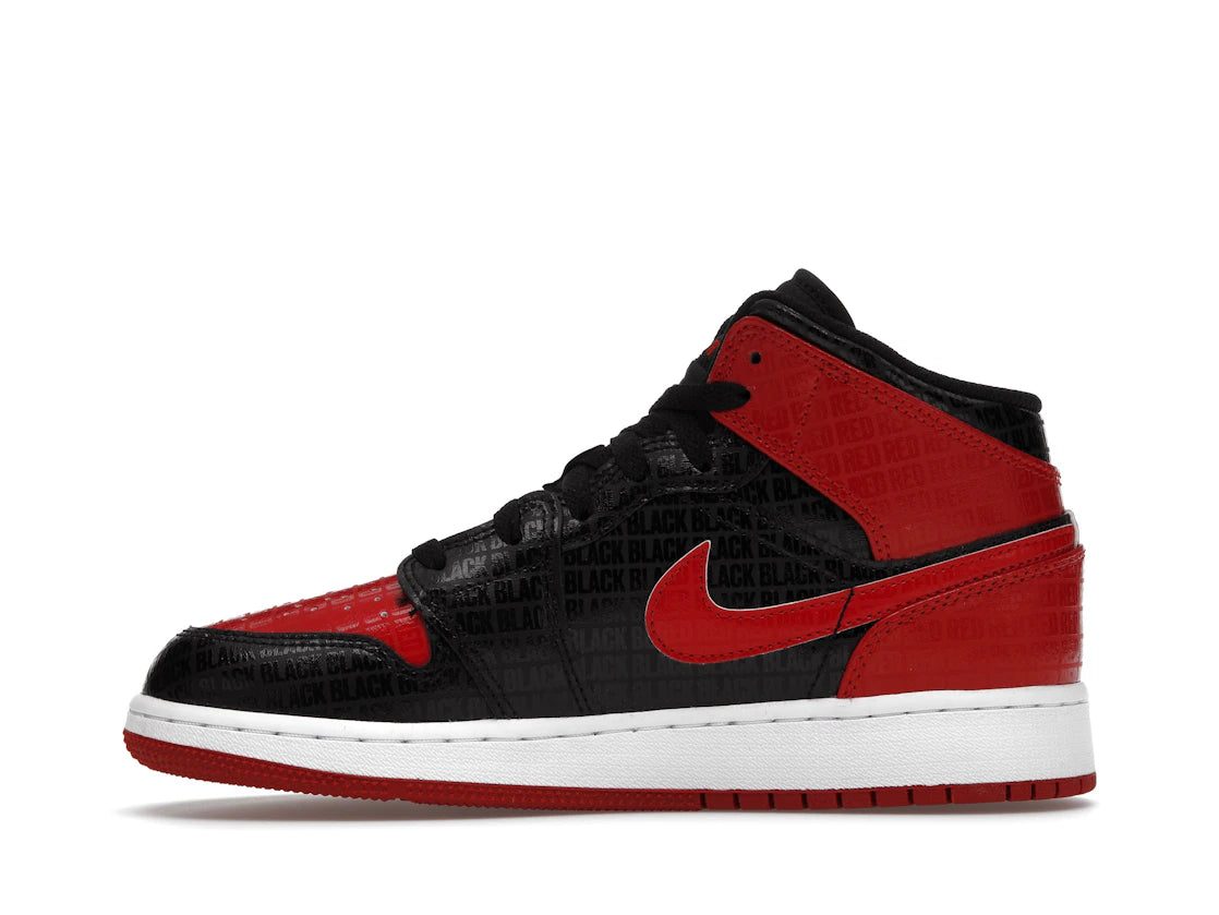 Jordan 1 Mid Bred Text (GS)