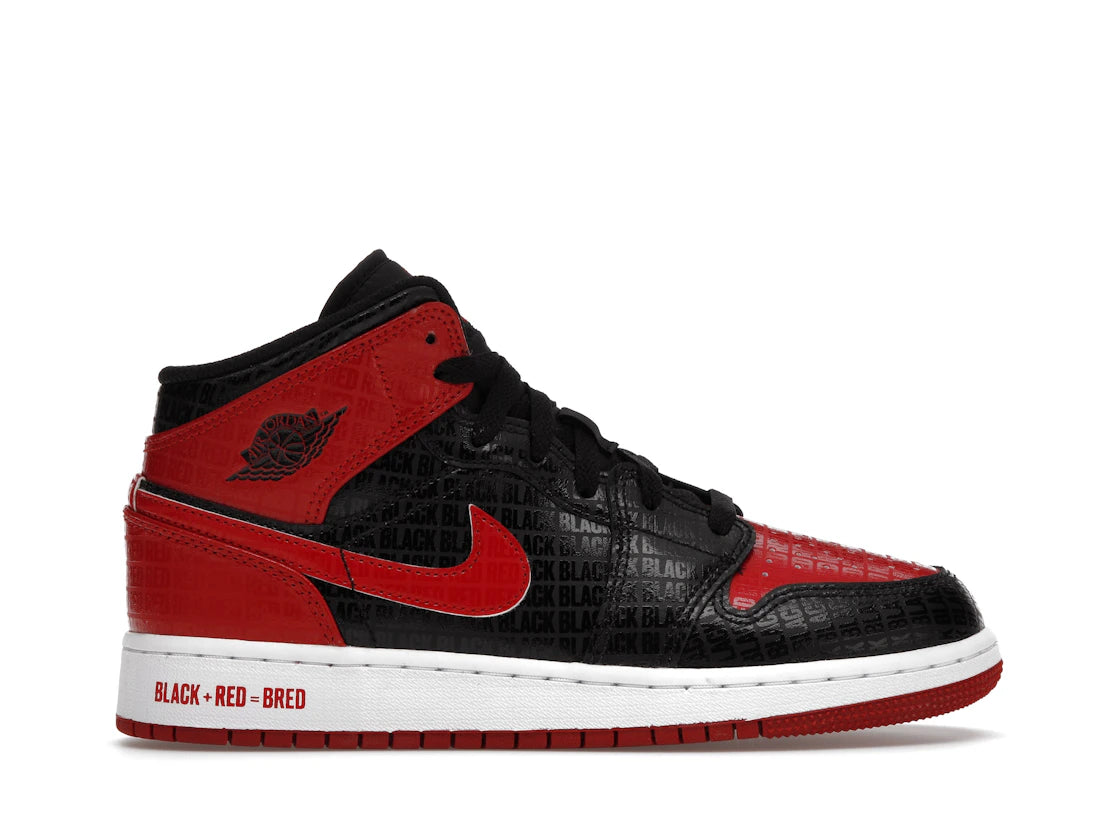 Jordan 1 Mid Bred Text (GS)