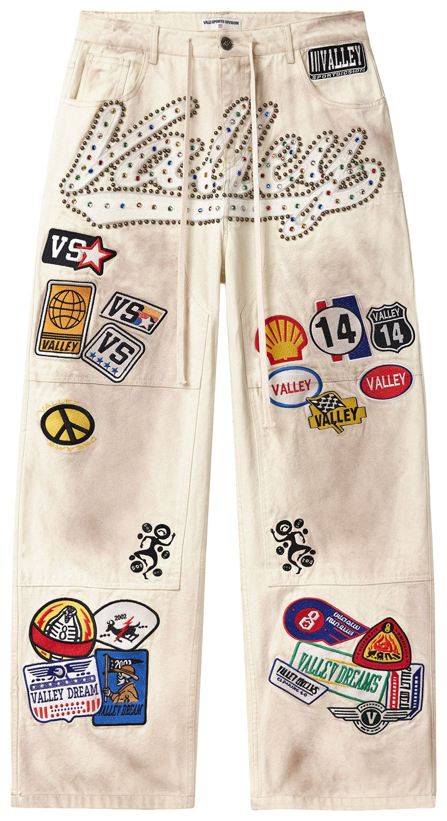 Vale 1980s Painters Cream Pants