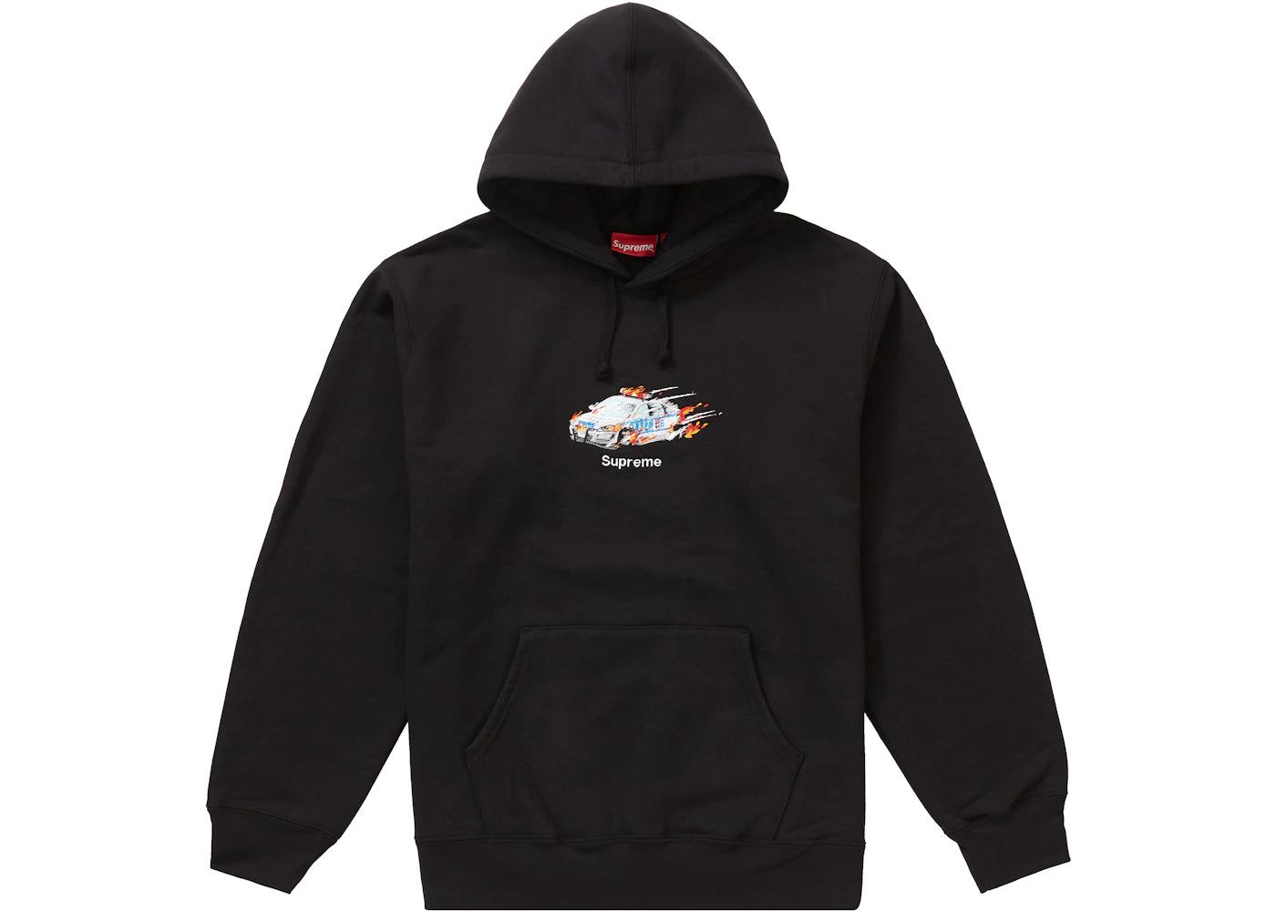 Supreme Cop Car Hooded Sweatshirt Black