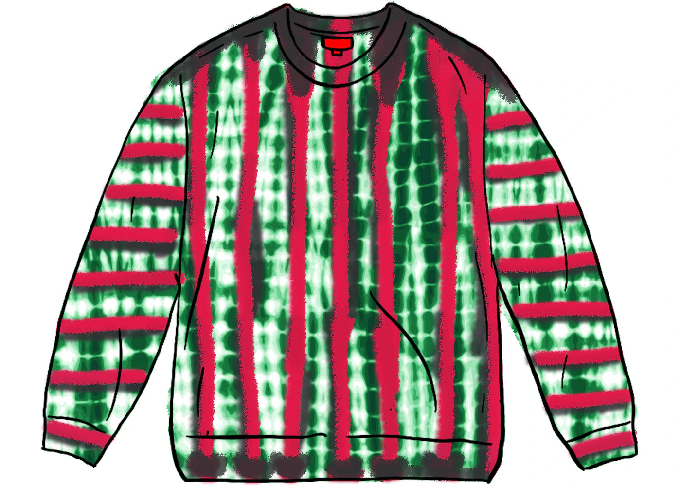 Supreme Dyed Bear L/S Top White