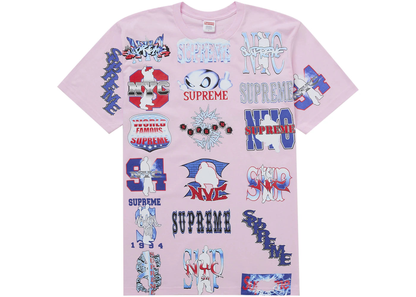 Supreme Flash Tee Light Pink