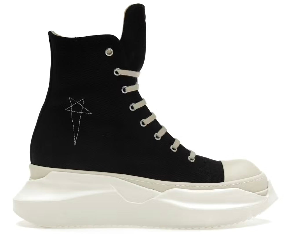 Rick Owens DRKSHDW Abstract High Top Embroidered Pentagram Black