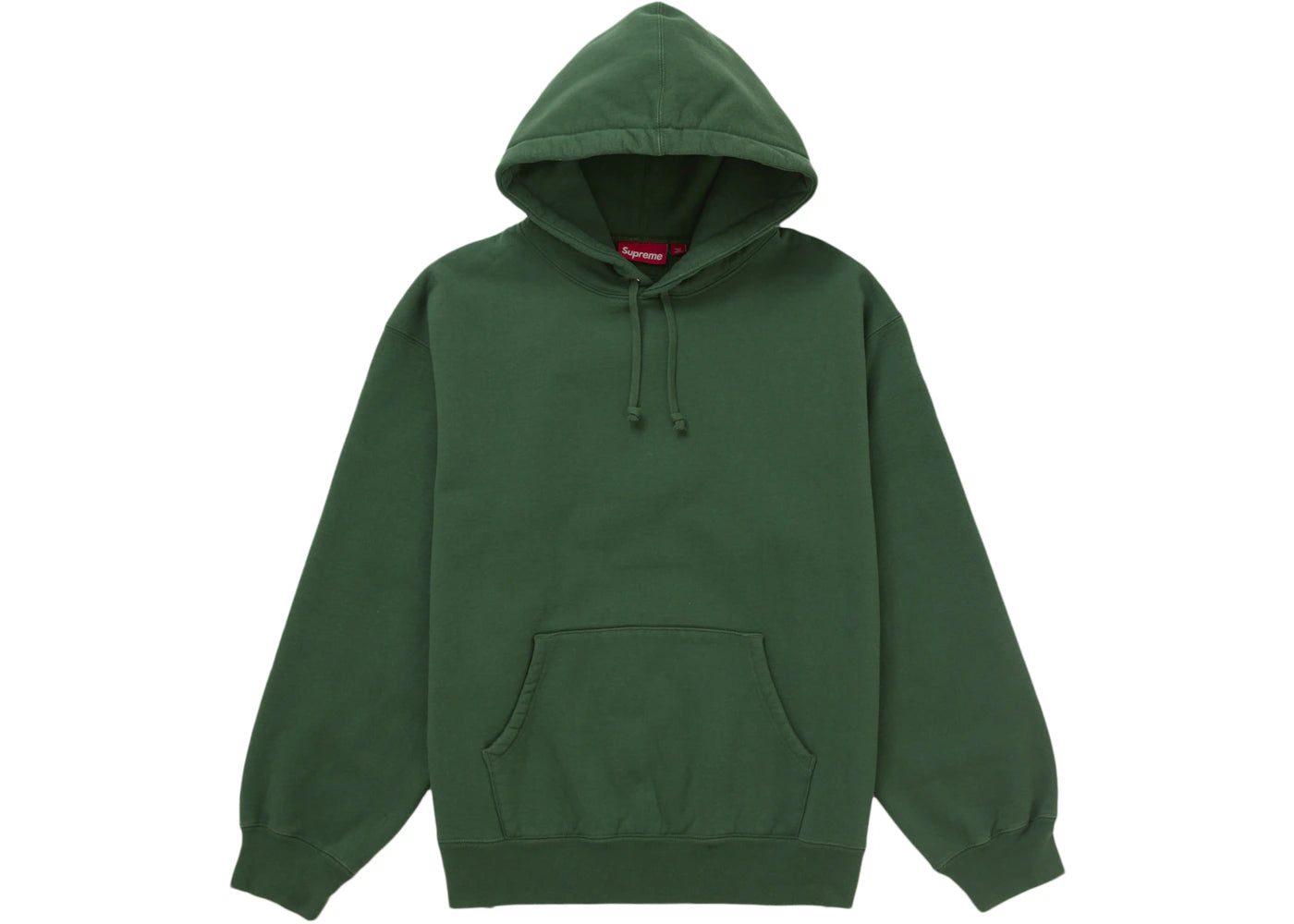 Supreme Frayed Hooded Sweatshirt Green