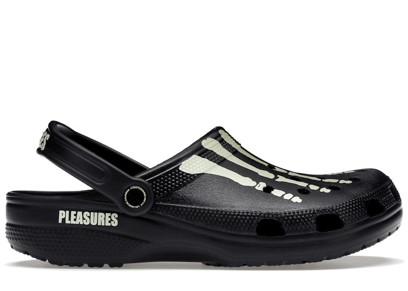 Crocs Classic Clog Pleasures Skeleton Black Glow