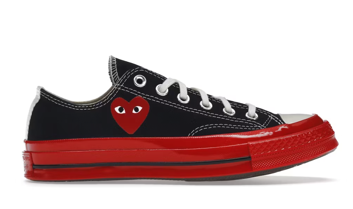 Converse Chuck Taylor All-Star 70 Ox Comme des Garcons PLAY Black Red Midsole