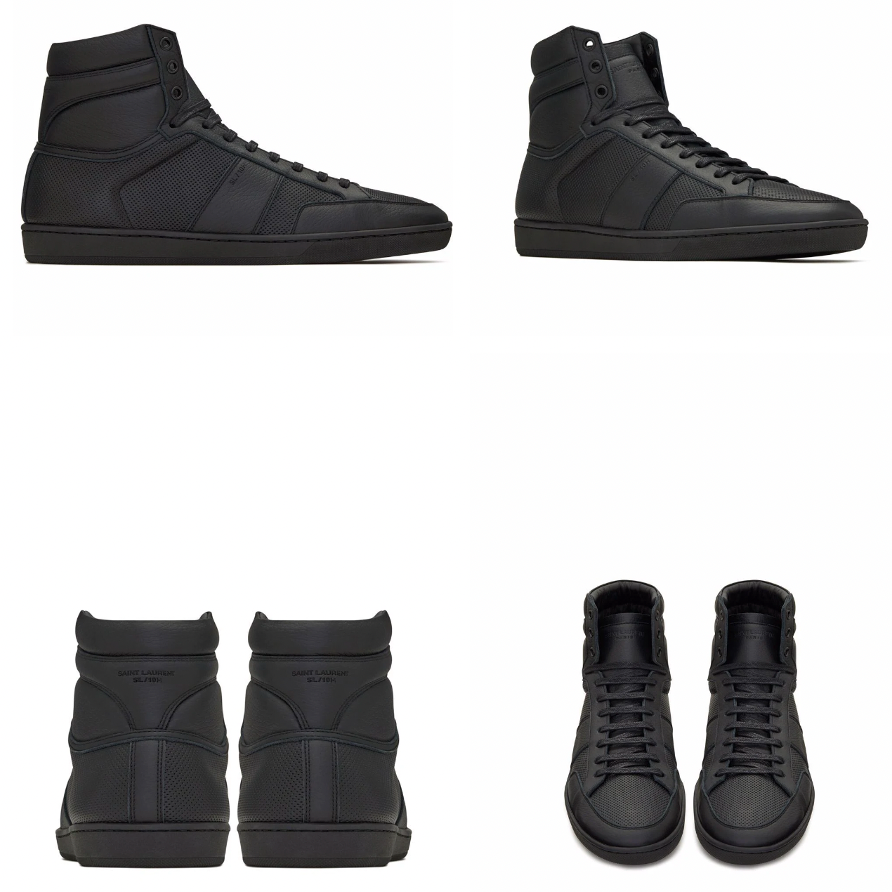 Saint Laurent high-top leather sneakers