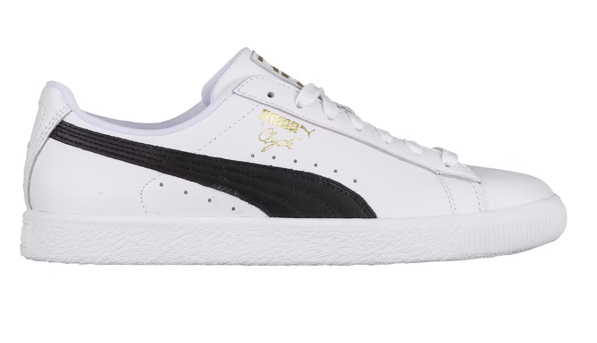 Puma Clyde Core Leather Foil White