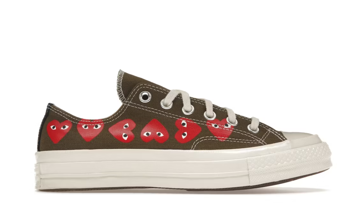 Converse Chuck Taylor All Star 70 Ox Comme des Garcons Multi Heart Green