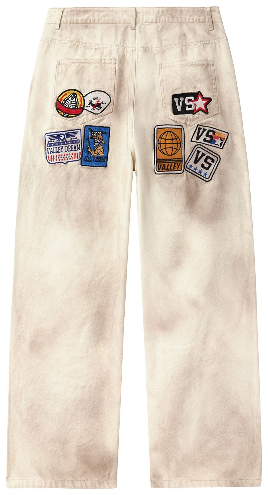 Vale 1980s Painters Cream Pants