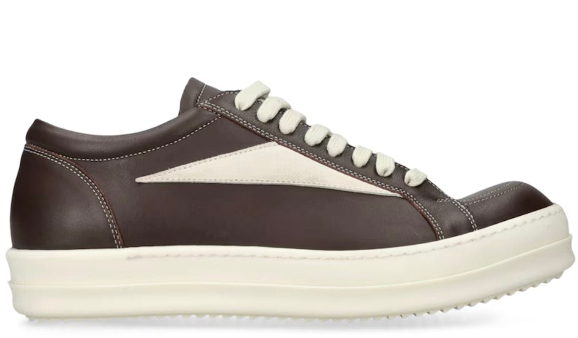Rick Owens Leather Vintage Low-Top Sneakers