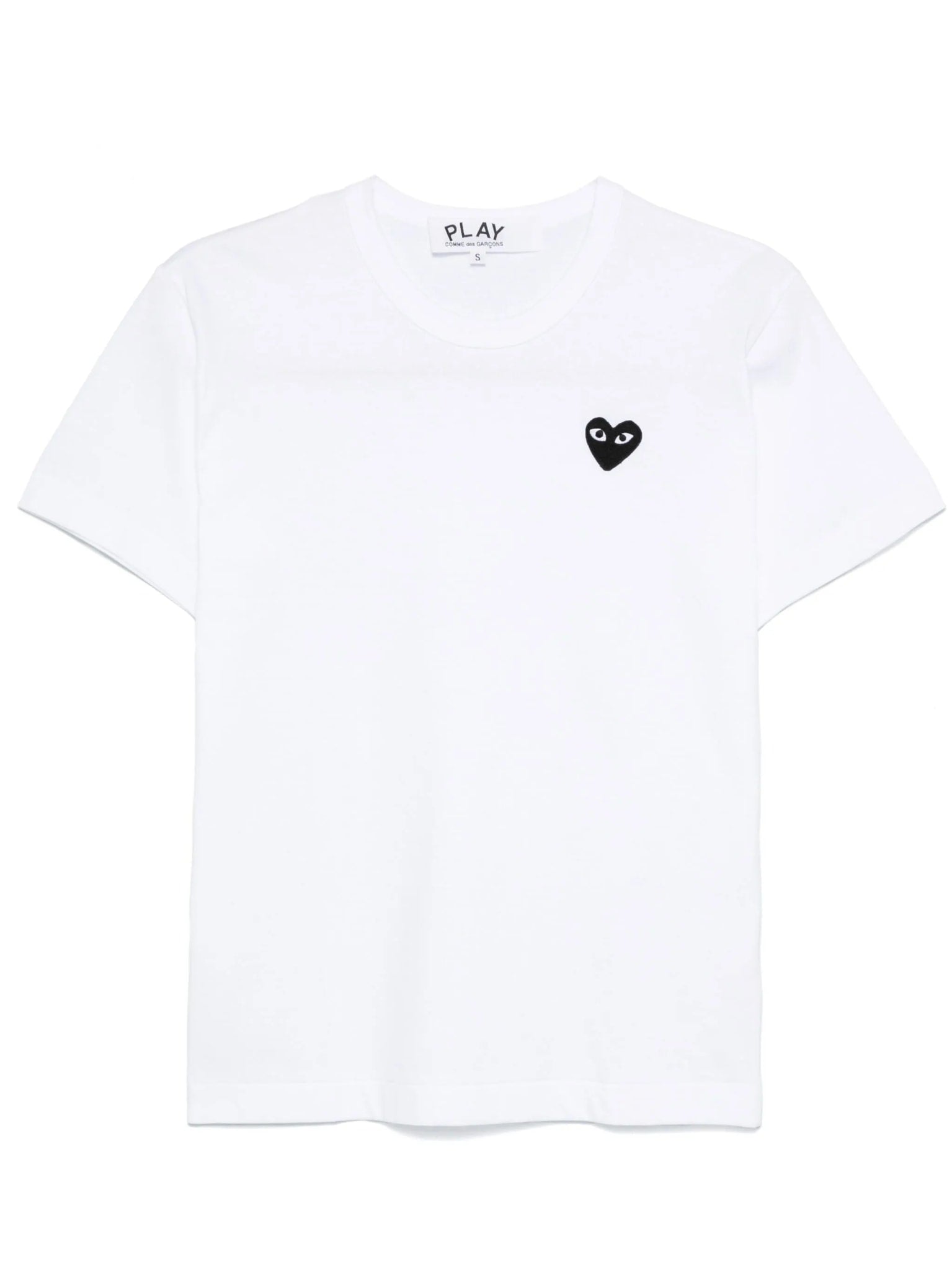 Comme Des Garçons Play embroidered black heart T Shirt