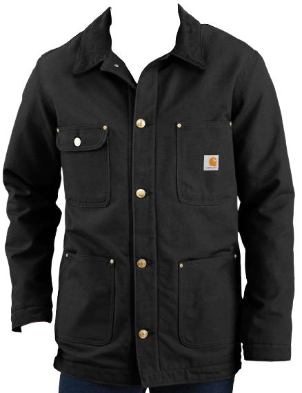 Loose Fit Firm Duck Blanket-Lined Chore Coat