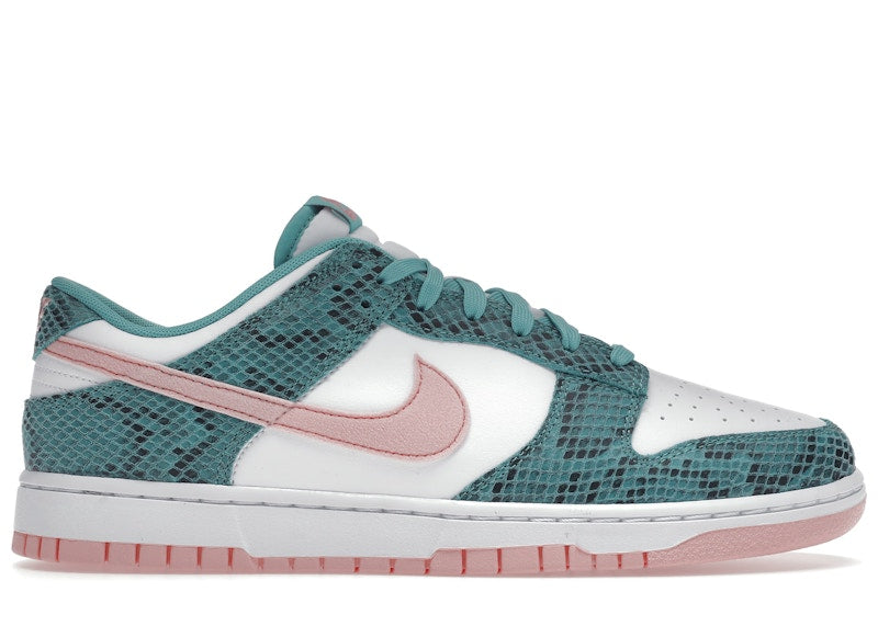 Nike Dunk Low Snakeskin Washed Teal Bleached Coral