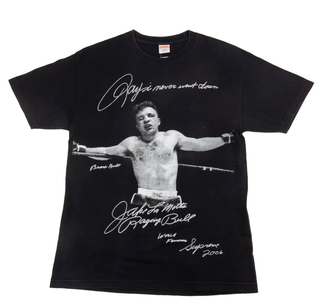 Supreme Black Raging Bull Tee