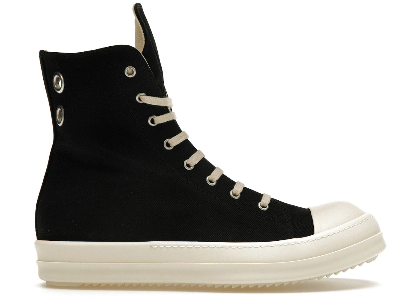 Rick Owens DRKSHDW High Top Black Milk