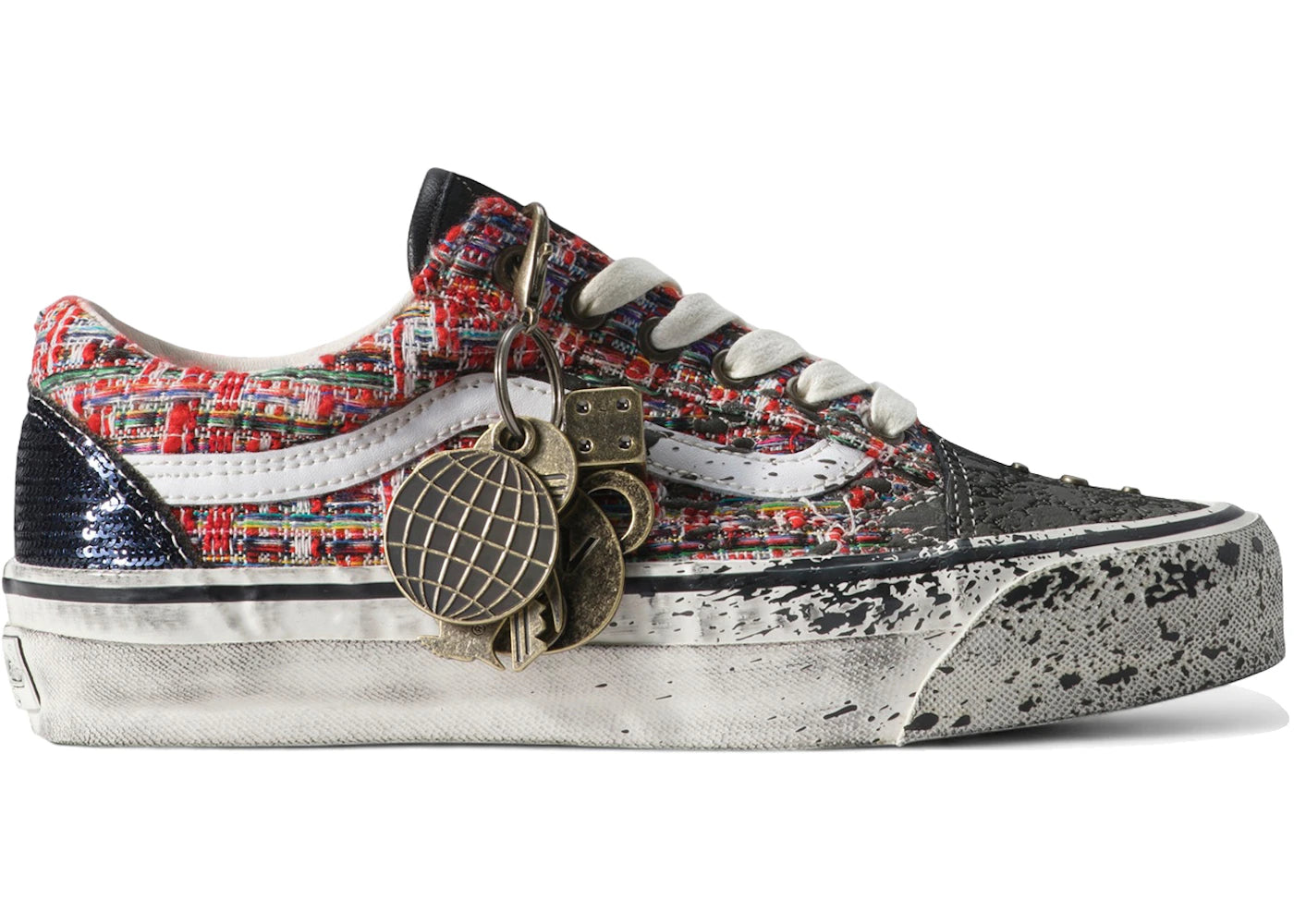 Vans Premium Old Skool Charms Red Black