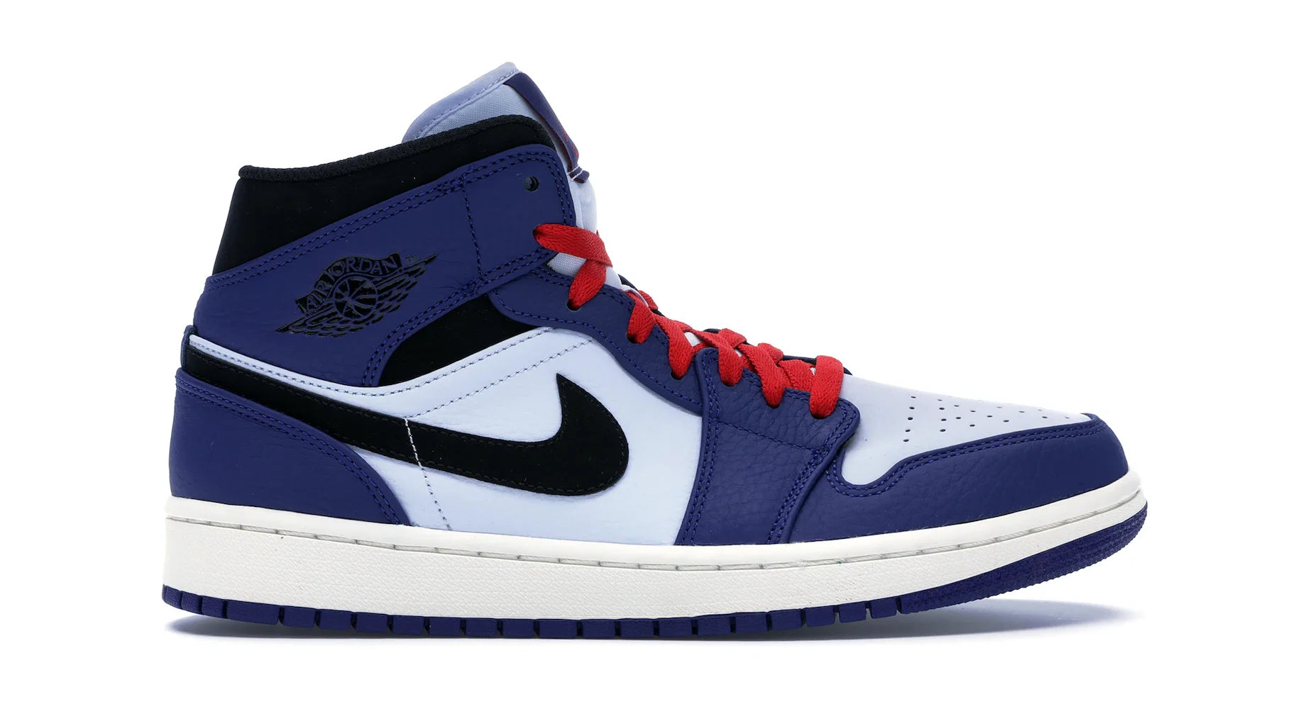 Jordan 1 Mid Deep Royal Blue Black