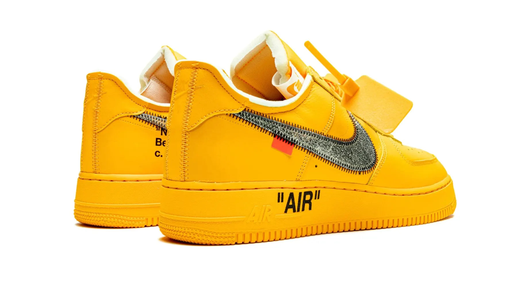 Nike Air Force 1 Low Off-White ICA University Gold 9.5M/11W (Pre-Owned)
