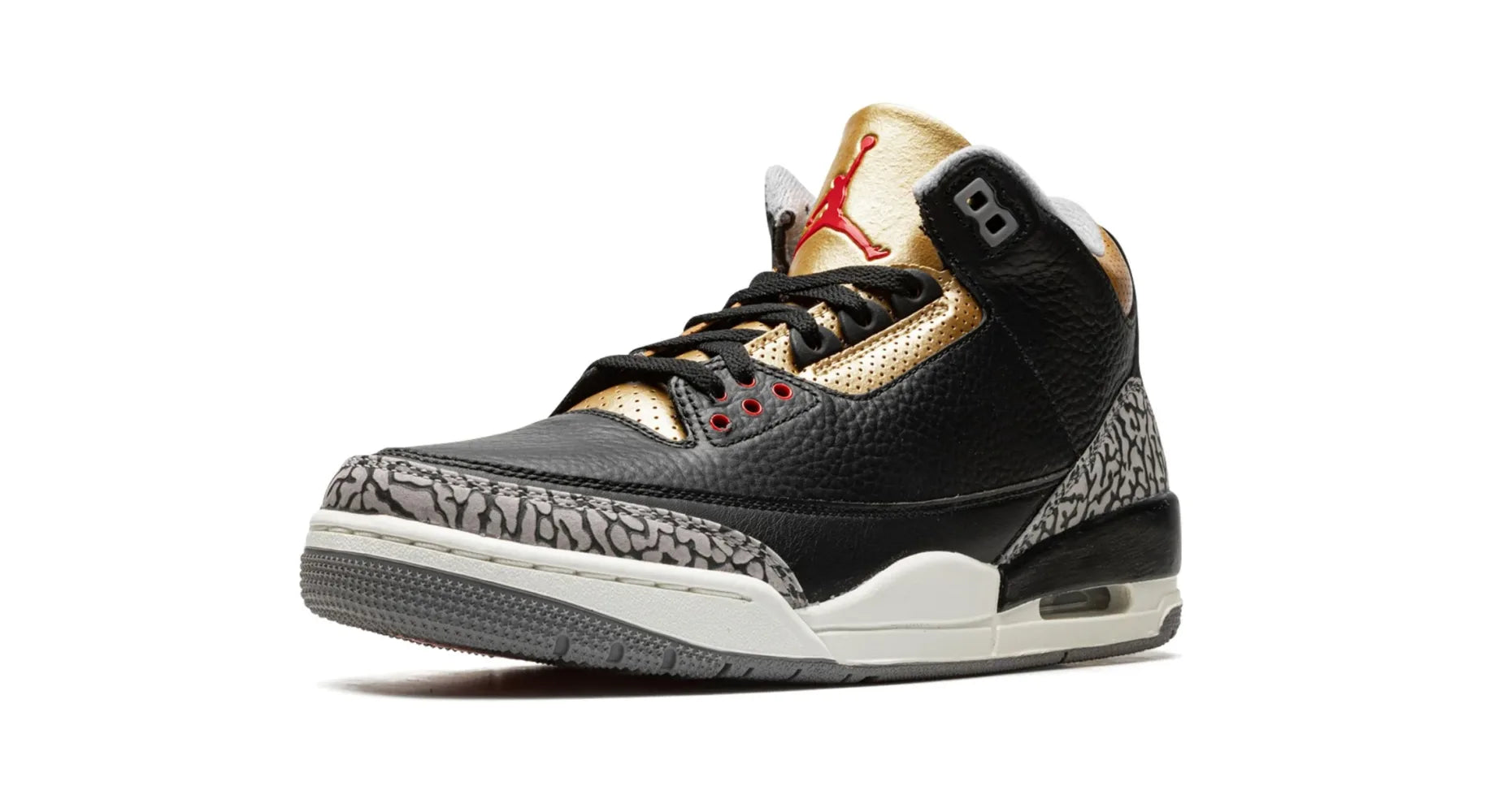 Jordan 3 Retro Black Cement Gold (W)