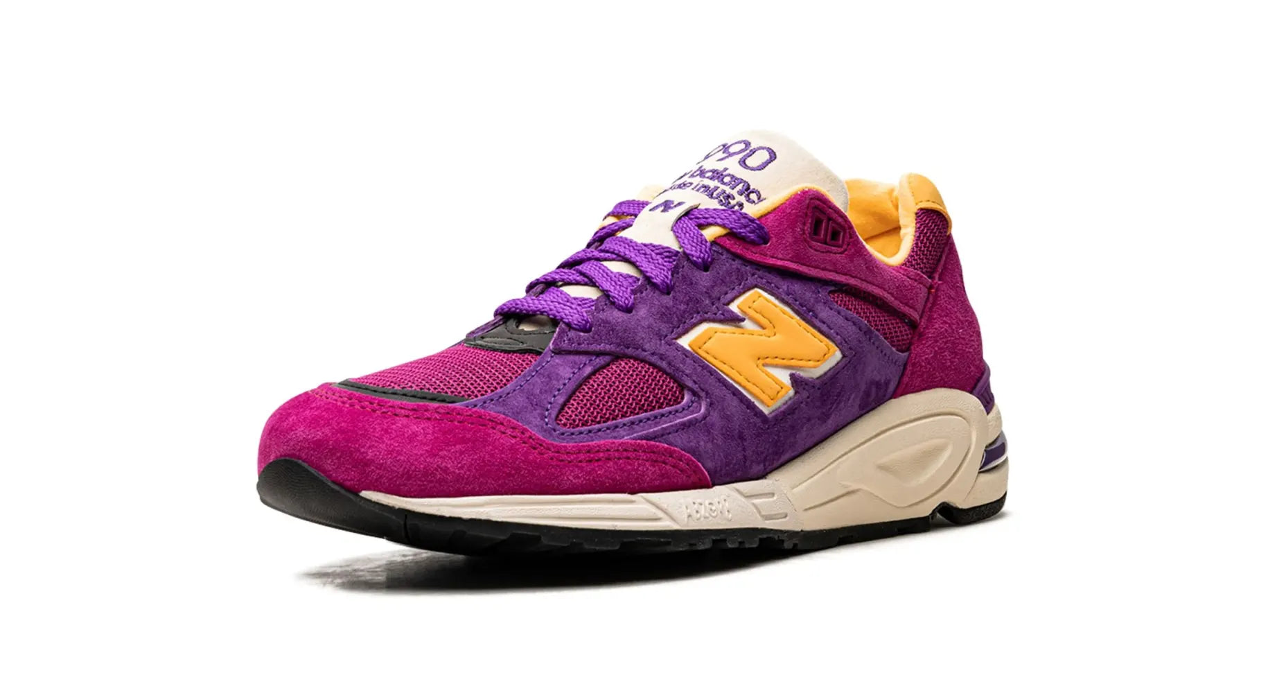 New Balance 990v2 MiUSA Teddy Santis Purple Yellow