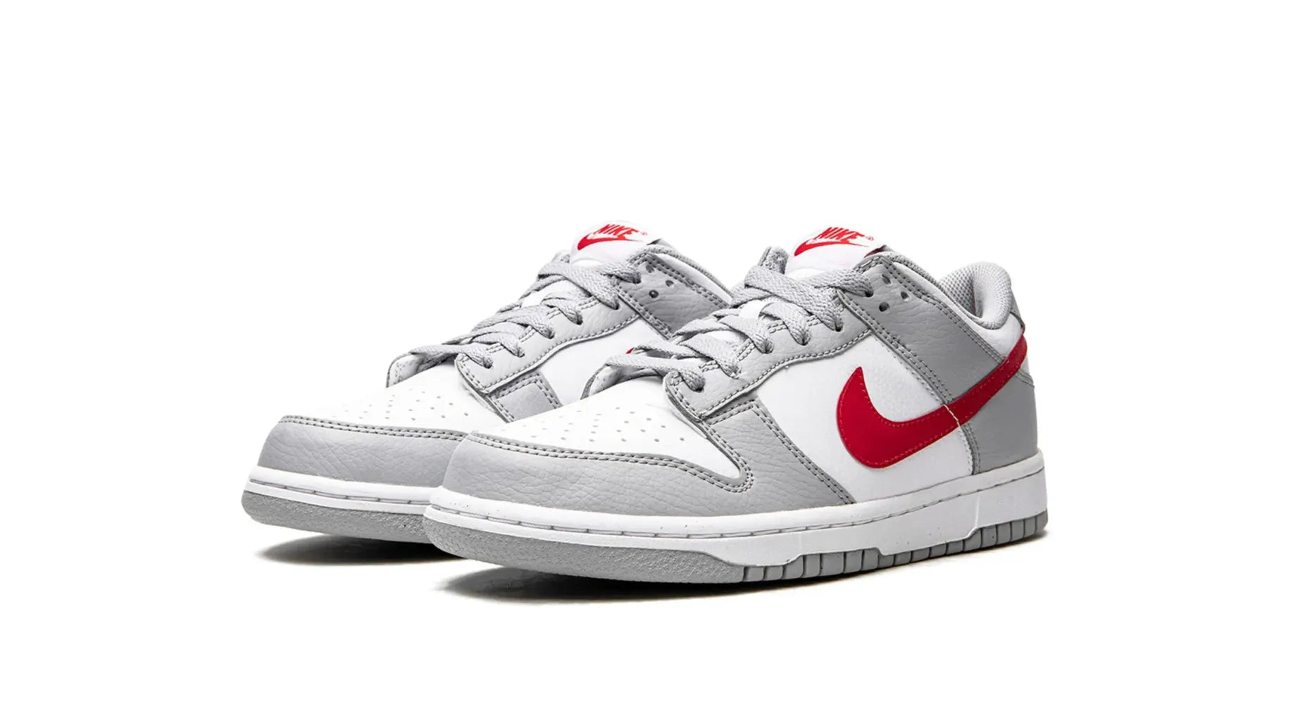 Nike Dunk Low White Wolf Grey University Red (GS)